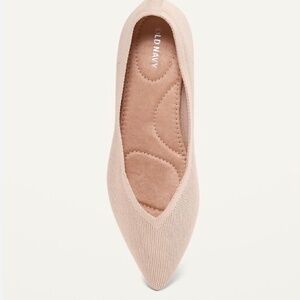 🇨🇦🇨🇦Old Navy Textured-Knit Pointy-Toe Ballet Flats NWT - size 8